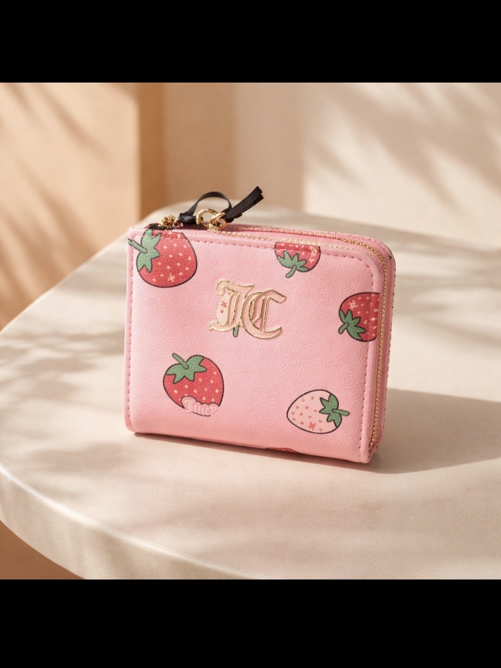 Juicy Couture Pink Sweet Juicy Zip Card Holder